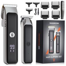 MAXGROOM M608 Hair Clipper with Trimmer - Black