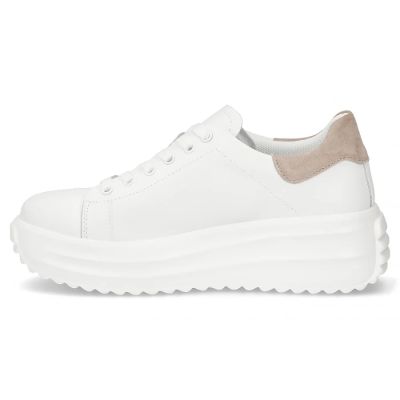 7. Women's leather platform shoes white Filippo DP6739