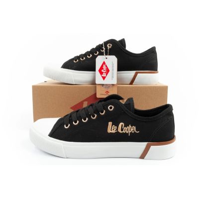 19. Lee Cooper women's sports shoes fabric sneakers stylish black