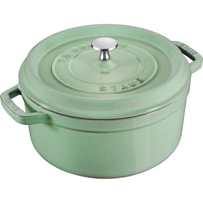 7. STAUB 40508-706-0 round cast iron pot - 5.2 l mint