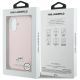 8. Karl Lagerfeld Karl & Choupette Head Pins Saffiano MagSafe Case for iPhone 17 - Pink
