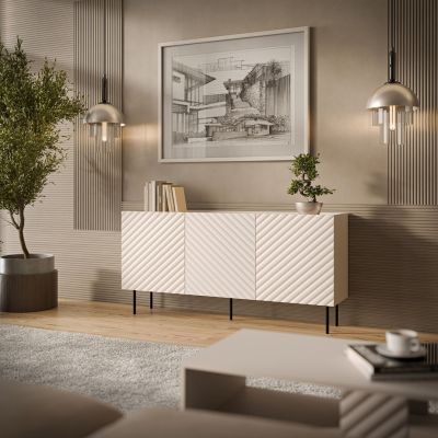 3. 3D LUCCA chest of drawers 165x40x80 cashmere
