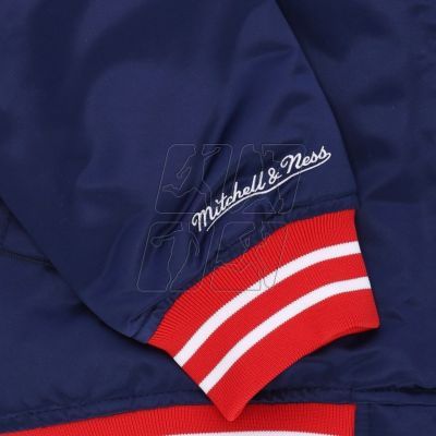 3. Mitchell &amp; Ness NBA Heavyweight Satin Jacket New Jersey Nets OJBF3413-NJNYYPPPNAVY