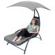 21. BERGAMO DECHAIR WITH UMBRELLA 200x125x180CM GRAY