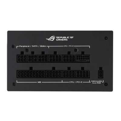 3. ASUS ROG Strix 1000W Gold Aura Edition 20+4 pin ATX power supply module Black