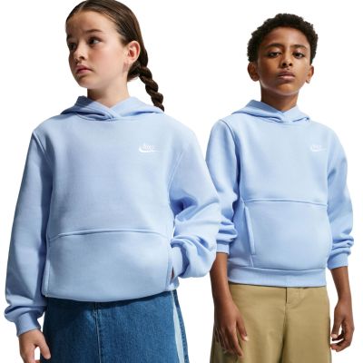 Nike Sportswear Club Fleece Kids' Sweatshirt, Light Blue, FD3000 408
