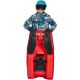 7. PLASTIC SLED WITH BRAKE AND STEERING WHEEL MIKOŁAJ 97x53x25CM BLUE