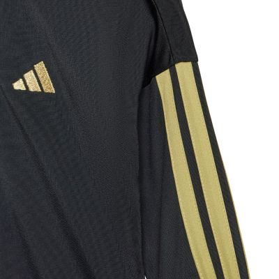 4. adidas Essentials Climacool Kids Tracksuit Black and Gold JC8857