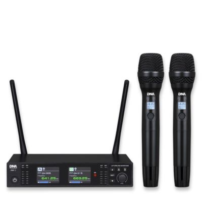 11. DNA XMIC 2 - Dual wireless set 2x handheld microphone + receiver, UHF band 518-542 MHz
