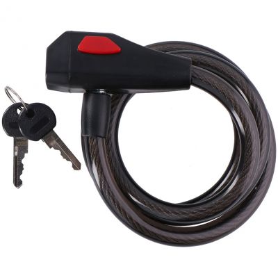 Dunlop spiral cable lock bicycle lock 12 mm 150 cm ST 75570