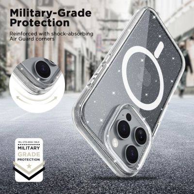 4. Tech-Protect FlexAir Hybrid MagSafe Case for iPhone 16 Pro Max - Clear