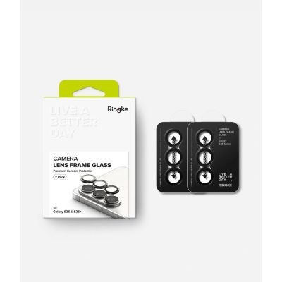 7. Ringke Camera Frame Protector 2-Pack for Samsung Galaxy S26 / S26+ - Black
