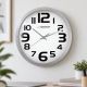 6. ESPERANZA WALL CLOCK ZURICH WHITE EHC013W