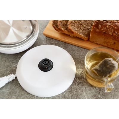 4. ELDOM GLASS CORDLESS KETTLE C420 KETTY 1850-2200W 1.7L NET FILTER ILLUMINATED TANK, HOT PLATE