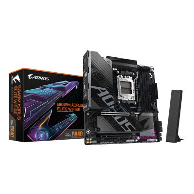 GIGABYTE B840M AORUS ELITE WIFI6E AMD B840 AM5 micro ATX motherboard (537899)