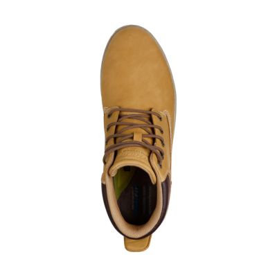 3. Skechers Garlan Deno Men's Shoes Beige 205235 WTN