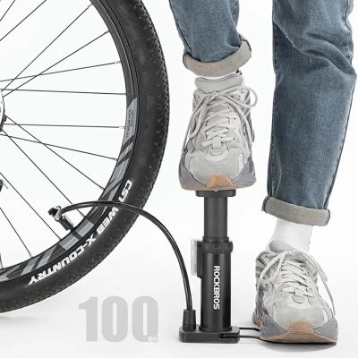 3. Rockbros 4522L Ultralight Foot Bicycle Pump - Black