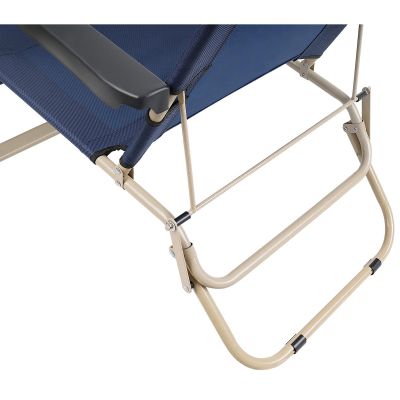 7. GARDA MULTI-POSITION TRAVEL CHAIR WITH HEADREST NAVY BLUE - BEIGE