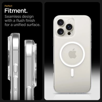 10. Spigen Thin Fit MagSafe Case for iPhone 16 Pro - Clear and White