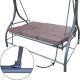 6. 3-SEAT GARDEN SWING 194X120X173CM ZOSIA WITH POLYCARBONATE CANOPY