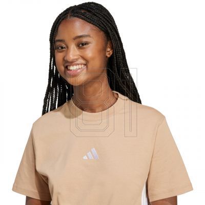 5. adidas Essentials 3-Stripes Cotton W T-shirt JX7616