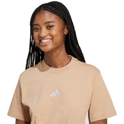 5. adidas Essentials 3-Stripes Cotton T-Shirt W JX7616