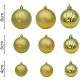 3. DECORATIVE PLASTIC BAUBLE SAFE 46 PCS GOLD MICA