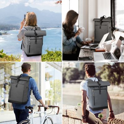 3. Inateck BP01003 Backpack Travel Backpack Black, Gray Polyester