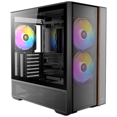 12. Antec FLUX REAR Midi Tower, Black