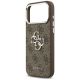 6. Guess 4G Big 4G Classic Logo Case for iPhone 17 Pro Max Brown - Silver