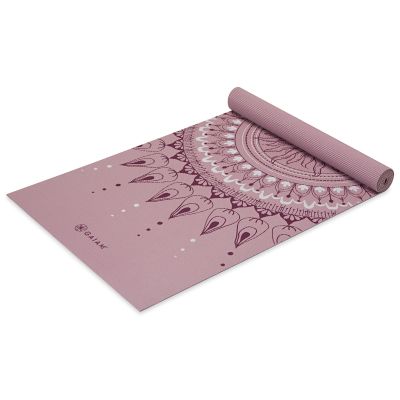 11. Gaiam Here & Now Dusty Rose Yoga Mat 4mm 65272