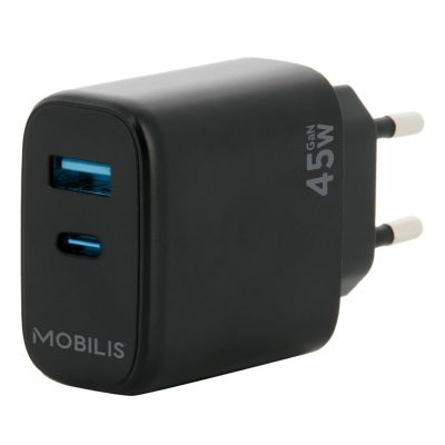 2. Mobilis 001363 Mobile Device Charger Universal Black Alternating Current Automatic