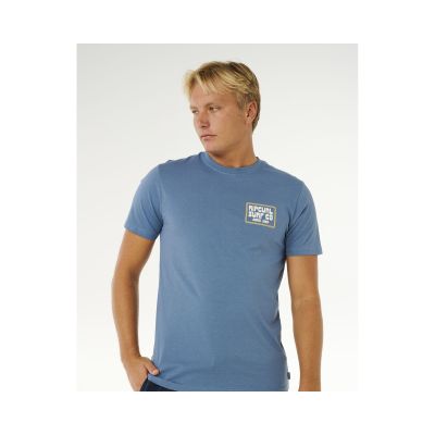 5. RIP CURL Pacific Rinse Sunrise Tee Men's Blue