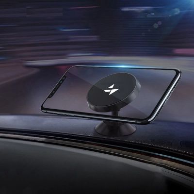 9. Wozinsky Magnetic Car Mount for Dashboard 360 Self-Adhesive Black (WMH-05)