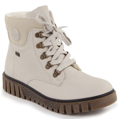 Waterproof beige women's hiking boots Rieker Y3433-60