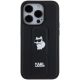 4. Karl Lagerfeld Gripstand Saffiano Choupette Pins case for iPhone 15 Pro - black