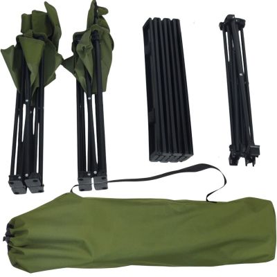 30. FOLDABLE TOURIST SET 3IN1 TABLE AND 2 CHAIRS GREEN ENERO CAMP