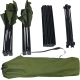 30. FOLDABLE TOURIST SET 3IN1 TABLE AND 2 CHAIRS GREEN ENERO CAMP