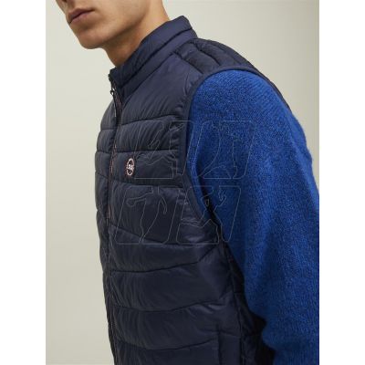 6. Jack &amp; Jones JJHero Bodywarmer Collar vest 12211790 Navy Blazer/Contrast