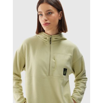 6. Women's regular hooded fleece 4F 4FWAW24TFLEF248-44S