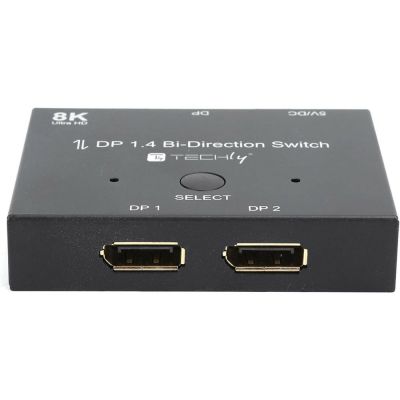 12. Techly IDATA-DP-2DP-8KT DisplayPort Video Switch