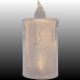 10. DECORATIVE CANDLE 10.5 CM TRANSPARENT WARM WHITE 1 LED