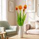14. BOUQUET OF 5 ORANGE TULIPS 39 CM LIFE-LIKE SPRING DECORATION