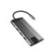 7. NATEC MULTIPORT ADAPTER FOWLER PLUS USB-C->USB 3.0 3X, HDMI 4K, USB-C PD, RJ45, MICRO SD NMP-1690