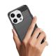 8. Flexible carbon pattern case for iPhone 15 Pro Carbon Case - black
