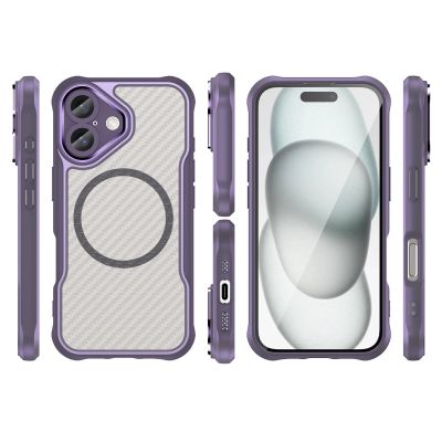 3. Leading Series MagSafe Silicone Case for iPhone 16 Plus - Purple