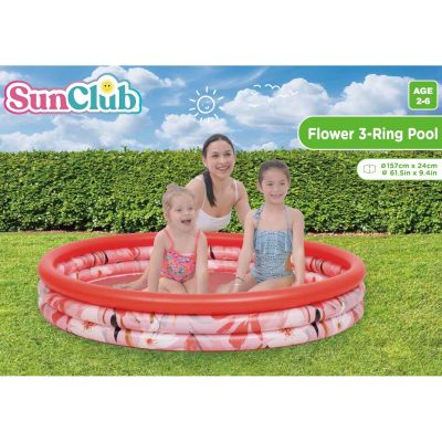 3. CHILDREN'S POOL 3-RING FLOWERS 157x24CM 51465