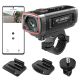 AKEEYO AKY-710S sports camera 4K video recorder for motorcycle handlebar - black