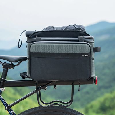 11. Rockbros A30 ROAD TO SKY Foldable Bike Bag for Trunk 15-30L - Gray