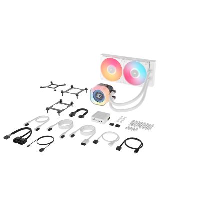 4. Corsair iCUE LINK TITAN 240 RX LCD Processor All-in-one Liquid Cooler 12 cm White 1 pc.